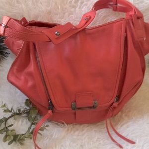 KOOBA Jonnie Coral Leather Hobo Shoulder Bag 🌸💼👜💼🌸